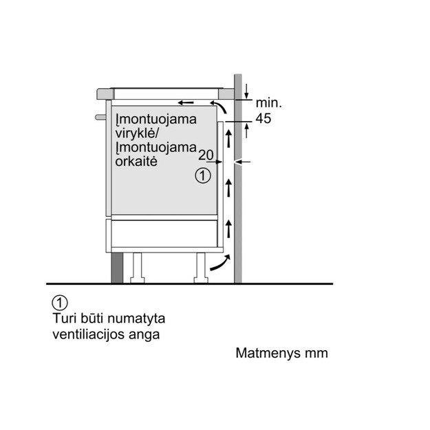 Įmontuojama indukcinė kaitlentė Bosch PXE801DC1E, 80cm 7