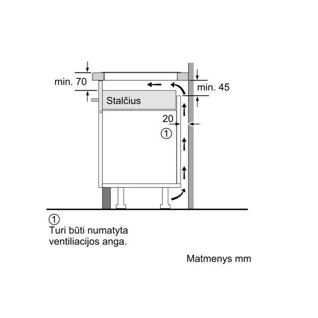 Įmontuojama indukcinė kaitlentė Bosch PXE801DC1E, 80cm 6