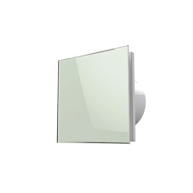 Ventiliatorius Vlano EOS 100 H WH (Baltu stiklu su laikmačiu ir drėgmės jutikliu) 100 mm