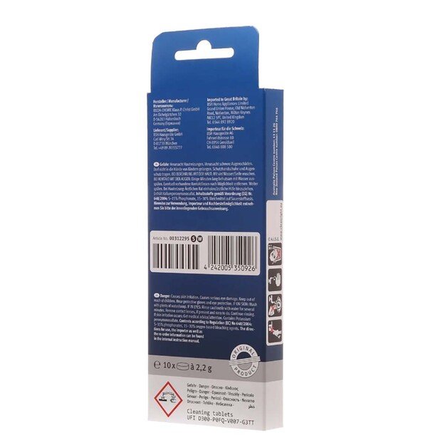 Valymo tabletės kavos aparatams BSH 00311970 2