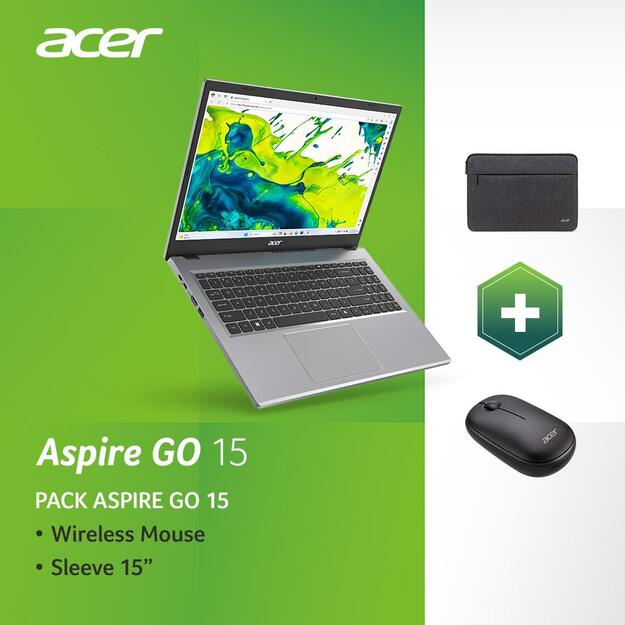 Notebook|ACER|Aspire|Go 15|AG15-42P-R0QU|CPU  Ryzen 5|5625U|2300 MHz|15.6 |1920x1080|RAM 16GB|SSD 512GB|AMD Radeon Graphics|Integrated|ENG/RUS|Windows 11 Home|Pure Silver|1.78 kg|NX.J7WEL.002
