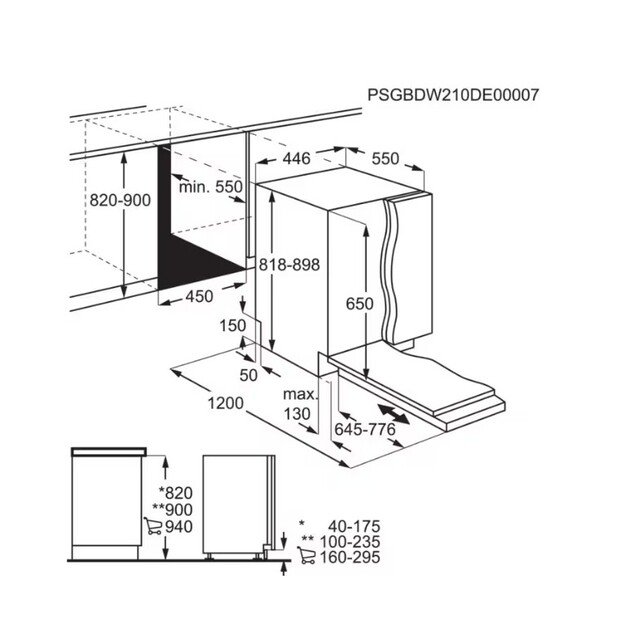 Įmontuojama indaplovė Electrolux EEM43200L 1