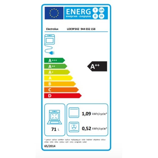 Įmontuojama orkaitė Electrolux MealAssist, LOE9P3XZ 1