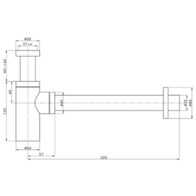 Praustuvo sifonas Villeroy  amp Boch Universal TVC00000400061 1