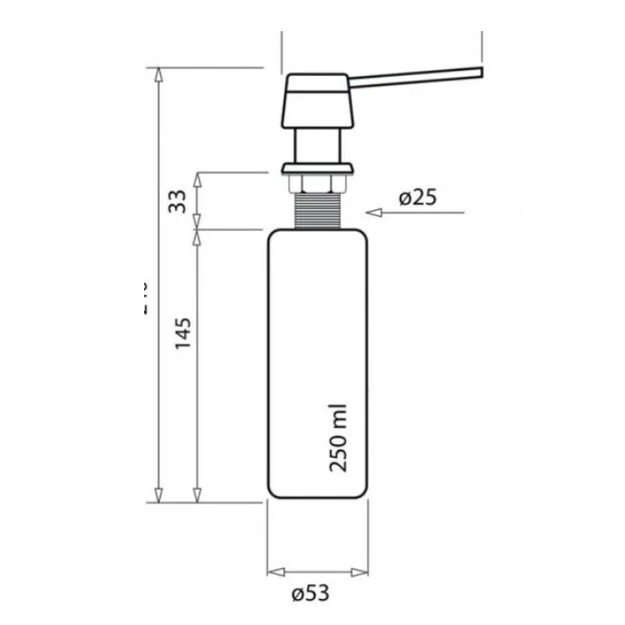Dozatorius Aquasanita DL-601, black metallic 1