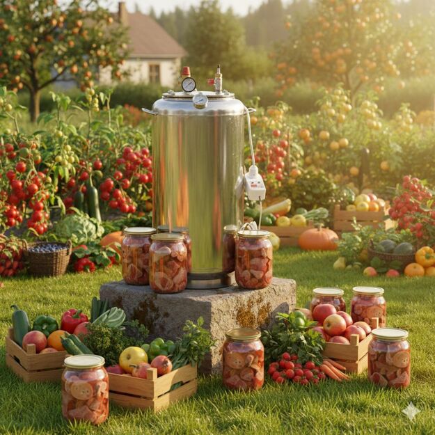 Autoklavas UTEHO universalus 60L (dujos, elektra)