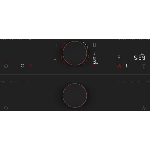 Įmontuojama indukcinė kaitlentė su integruotu gartraukiu Neff N 90, Flex Design, V68YYX4B0, 80 cm 15