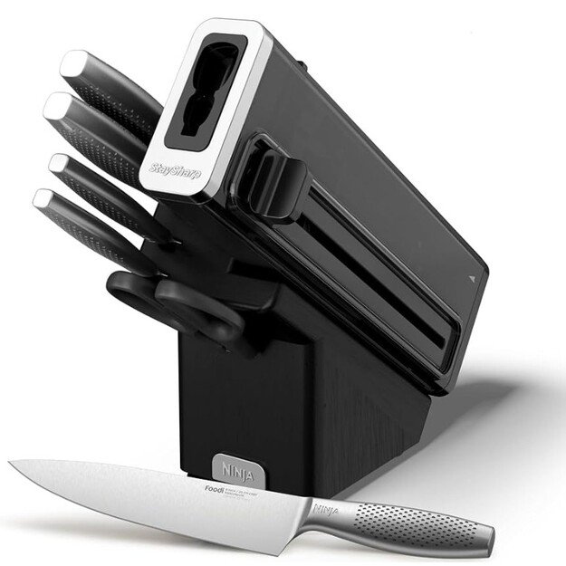 Peilių rinkinys su stovu Ninja Kitchen StaySharp, K62006EUUK, 6 vnt, nerūdijančio plieno