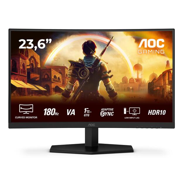 LCD Monitor|AOC|23.6  |1920 x 1080 pixels|Full HD|Native aspect ratio 16:9|LED|Curved|C24G42E