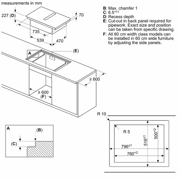 Indukcinė kaitlentė su integruotu gartraukiu Siemens EX807NX68E 6