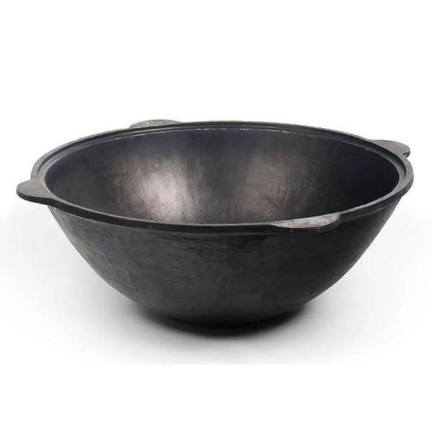 12L uzbeki&scaron;kas  ketaus kazanas  su aliuminio dangčiu  2