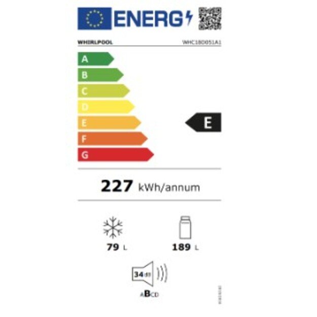 Įmontuojamas &scaron;aldytuvas Whirlpool WHC18D051A1 3