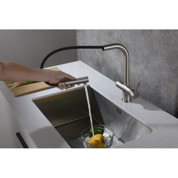 Virtuvinis mai&scaron;ytuvas su i&scaron;traukiama žarna ir jungtimi filtrui Blue Water APALA, 5901730616248 nerūd 3