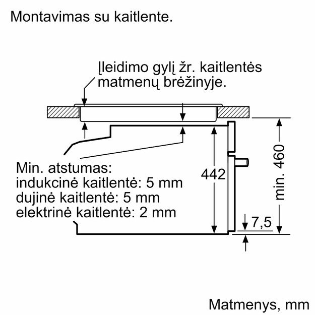 Įmontuojama kompaktinė orkaitė su mikrobangų funkcija Neff N 90, C29MY7MY0, 60 x 45 cm Flex Design 6