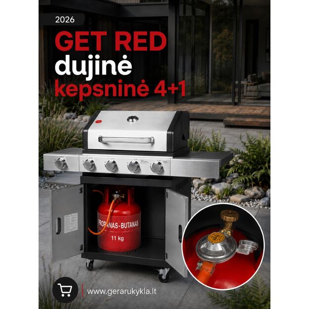 Dujinė kepsninė GET RED 4+1 14