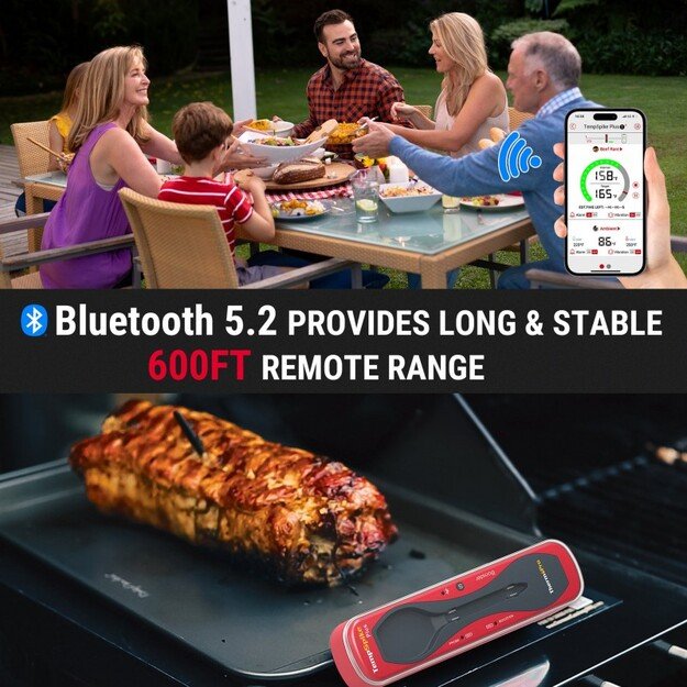 TempSpike Plus skaitmeninis belaidis bluetooth maisto termometras ThermoPro TP970W su atnaujintu itin plonu zondu 4