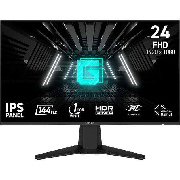 LCD Monitor|MSI|G242L E14|23.8 |Gaming|Tilt|Matte|Panel IPS|1920x1080|16:9|144Hz|1 ms|Colour Black|G242LE14
