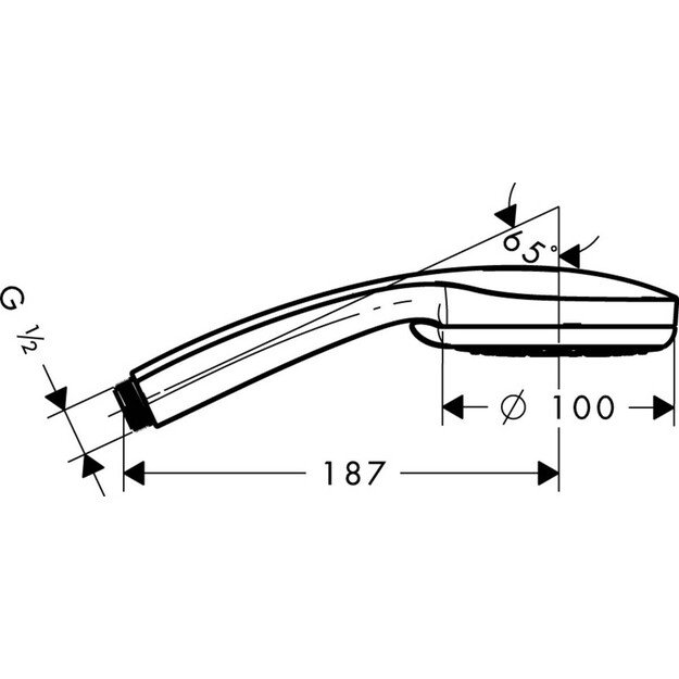 Du&scaron;o galvutė Hansgrohe Croma 100 Vario 28535000 1