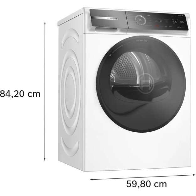 Džiovyklė su &scaron;ilumos siurbliu BOSCH Serija 8, WRB247D0SN, 9 kg 3
