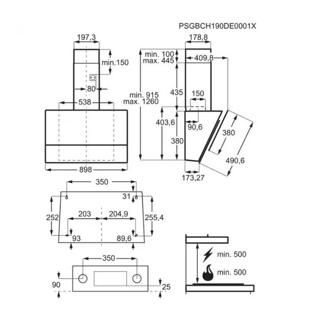 Gartraukis Electrolux 700 serija, LFV619Z, 90 cm 1