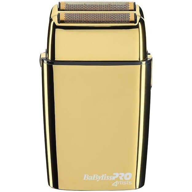 Mobili įkraunama barzdaskutė BaByliss PRO Double Foil Metal Shaver Gold FXFS2GE, auksinė