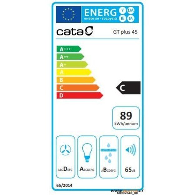 Įmontuojamas gartraukis CATA GT PLUS 45 BK/M 2