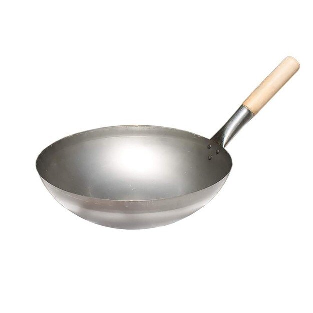 Klasikinė kinietiško stiliaus wok keptuvė 30cm