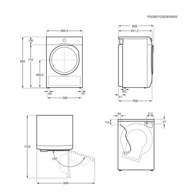 Džiovyklė ELECTROLUX EW7D395UCE