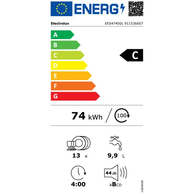 Indaplovė ELECTROLUX EES47400L