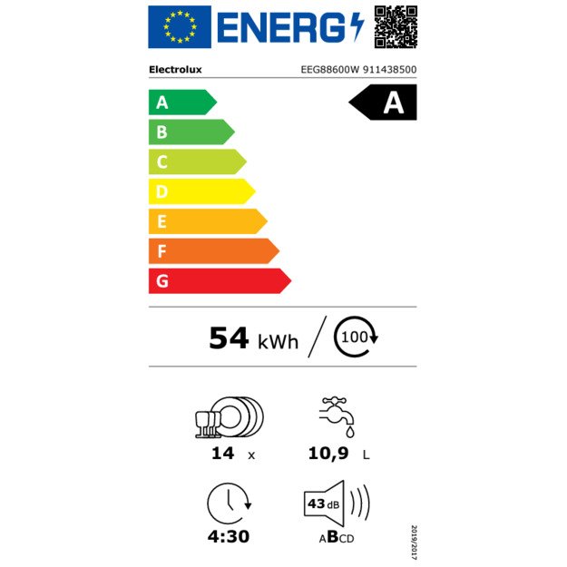 Indaplovė ELECTROLUX EEG88600W