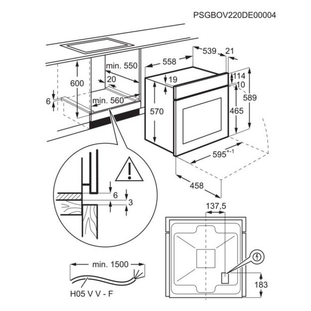 Orkaitė ELECTROLUX KOFDP46BK