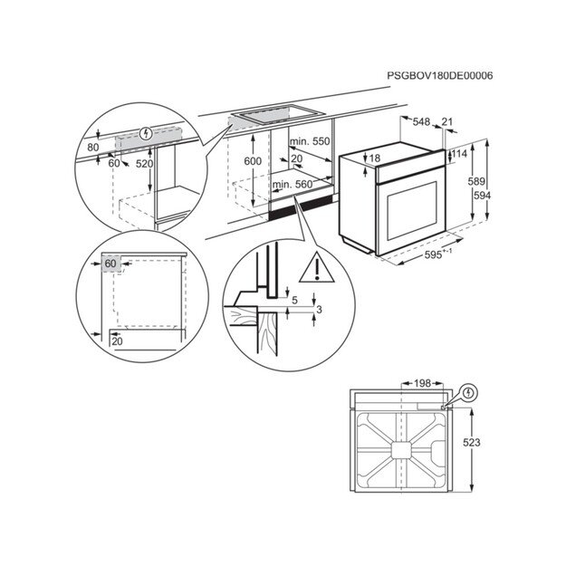 Įmontuojama garinė orkaitė Electrolux EOC8P31Z