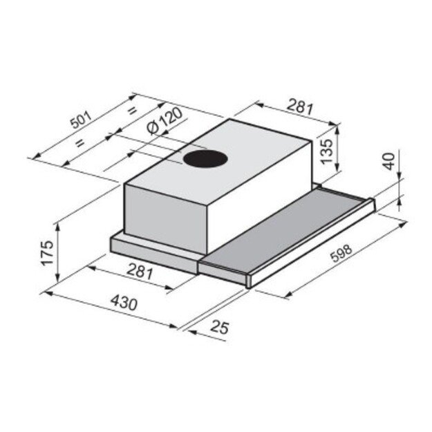 Įmontuojamas gartraukis FREGGIA CHS46W