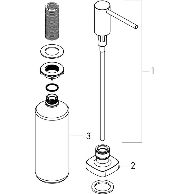 Dozatorius Hansgrohe A71 40468000, chromas