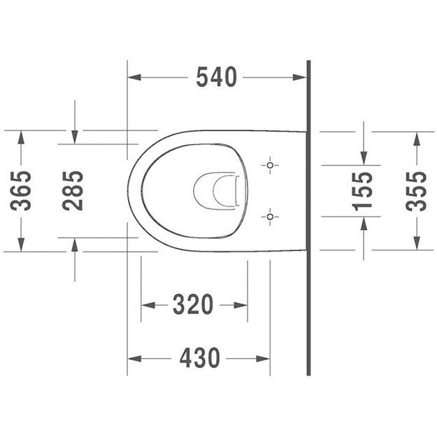 Pakabinamas klozetas Duravit DuraStyle Rimless 45620900A1