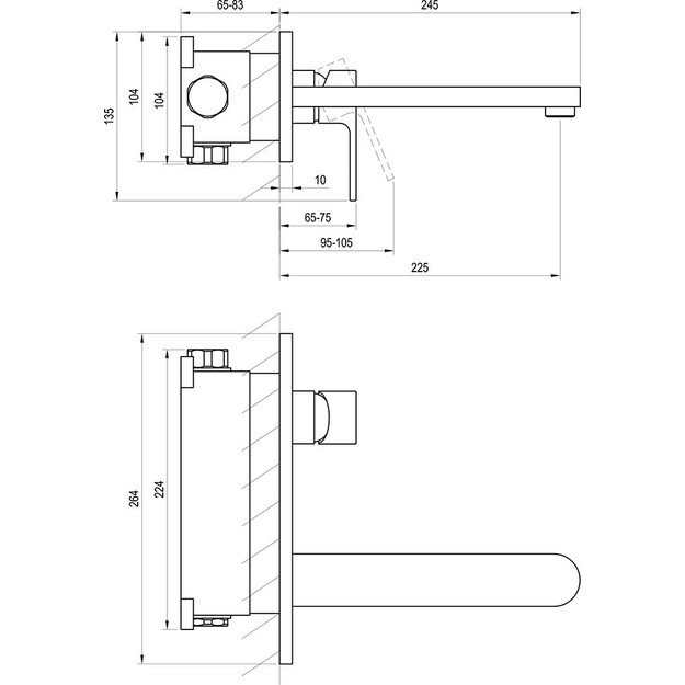 Potinkinis maišytuvas RAVAK Chrome CR 019.00 (X070093)