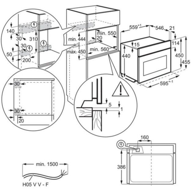 Orkaitė AEG KMK965090T