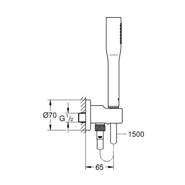 Rankinio dušo komplektas Grohe Euphoria Cosmopolitan 26404000, chromo