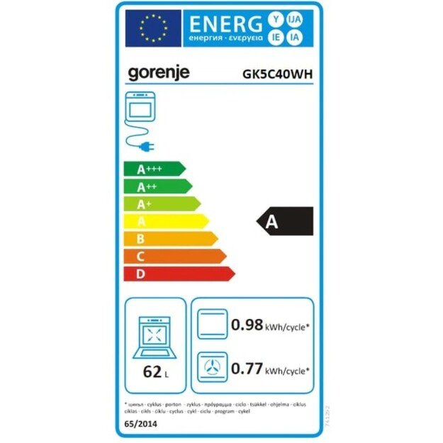 Viryklė Gorenje GK5C40WH