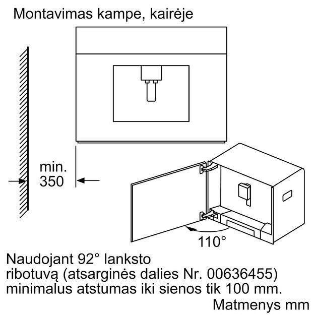 Įmontuojamasis visiškai automatinis kavos aparatas Neff N 90, C17KS61G0, grafitas/pilka