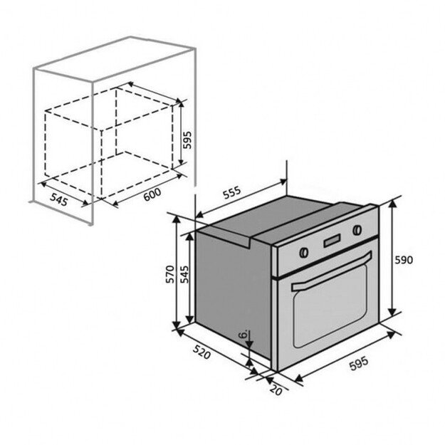 Įmontuojama orkaitė Schlosser OE629CBL