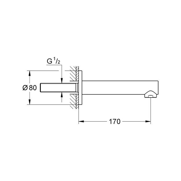 Potinkinis snapas voniai Grohe Concetto 13280001