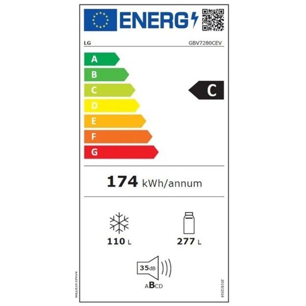 Šaldytuvas LG GBV7280CEV