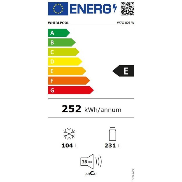 Šaldytuvas Whirlpool W7X82IW