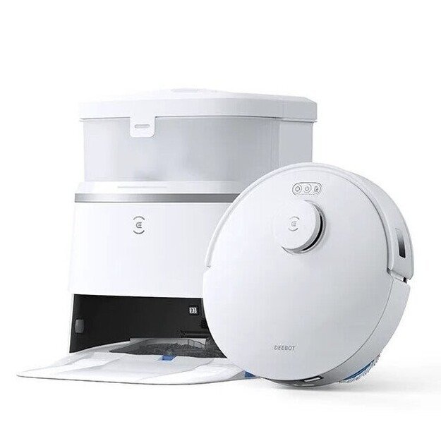 Plaunantis dulkių siurblys - robotas Ecovacs Deebot T30 PRO OMNI SILVER, baltas