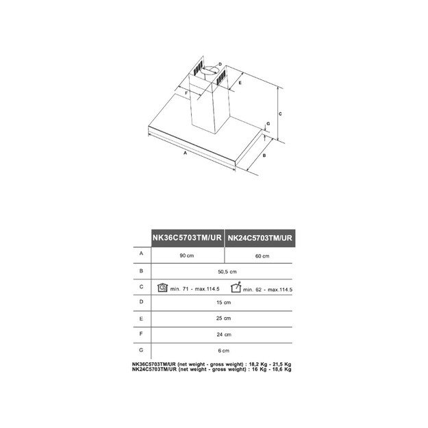 Gartraukis Samsung NK24C5703TM