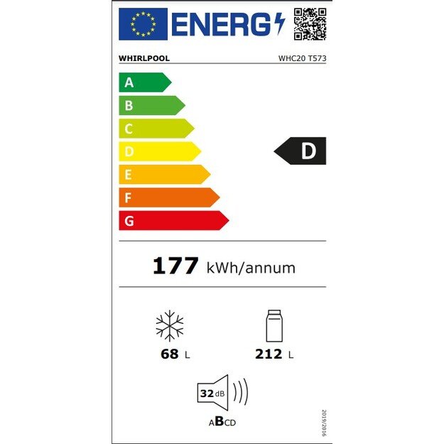 Šaldytuvas Whirlpool WHC20 T573