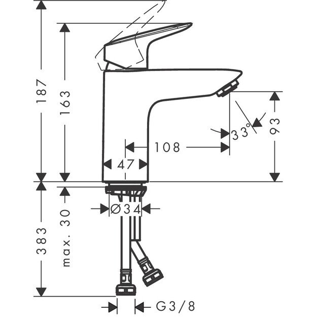 Maišytuvas Hansgrohe Logis 71107000