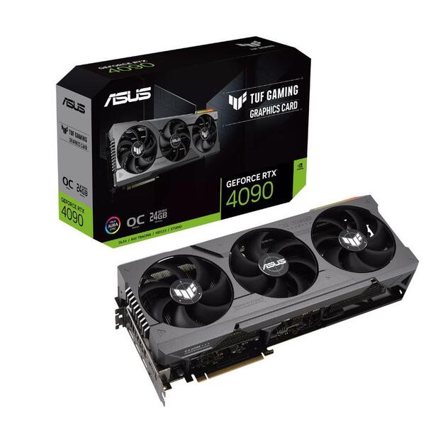 Graphics Card|ASUS|NVIDIA GeForce RTX 4090|24 GB|GDDR6X|384 bit|PCIE 4.0 16x|2xHDMI|3xDisplayPort|TUF-RTX4090-O24G-GAMING