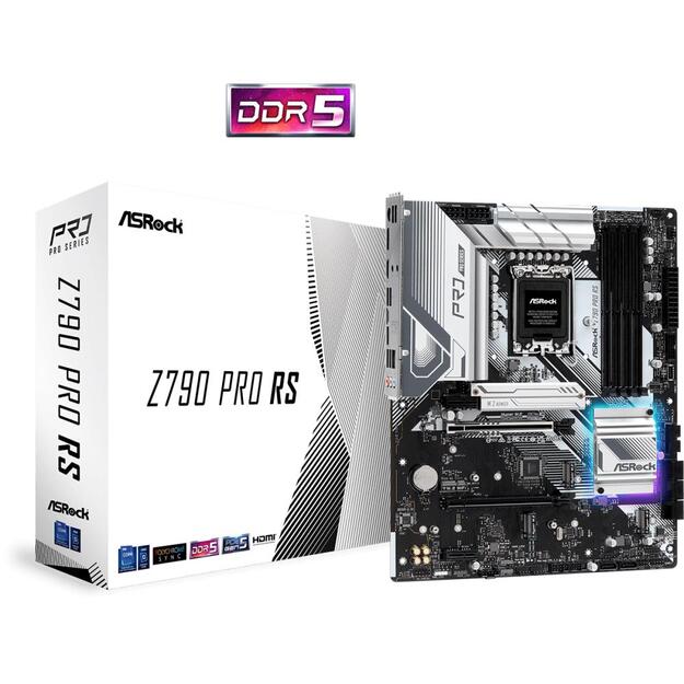 Mainboard|ASROCK|Intel Z790|LGA1700|ATX|Memory DDR5|Memory slots 4|2xPCI-Express 3.0 1x|1xPCI-Express 4.0 16x|1xPCI-Express 5.0 16x|4xM.2|1xHDMI|1xDisplayPort|4xUSB 2.0|3xUSB 3.2|1xUSB-C|1xPS/2|1xRJ45|3xAudio port|Z790PRORS